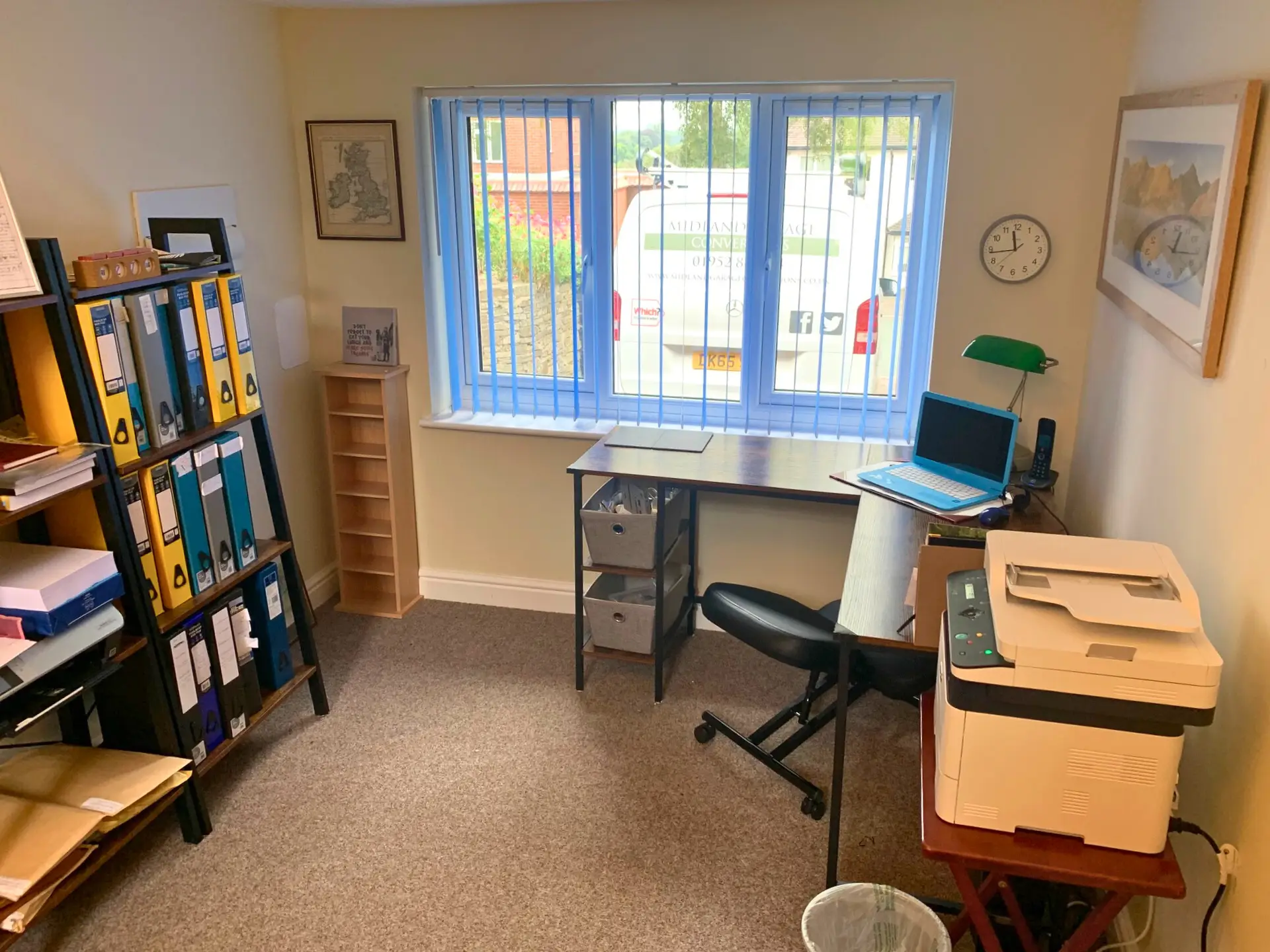 Garage conversion to an office space