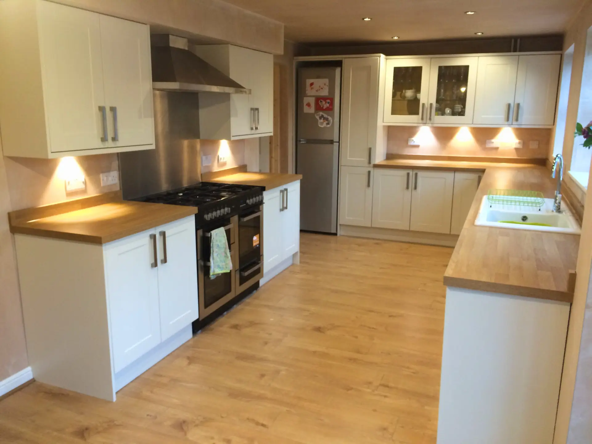 Garage conversion to a kitchen
